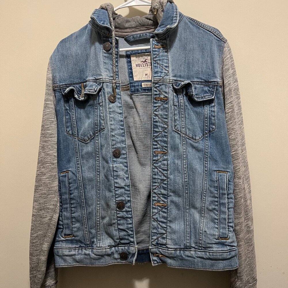 Hollister Stretch Denim Jacket Size Medium